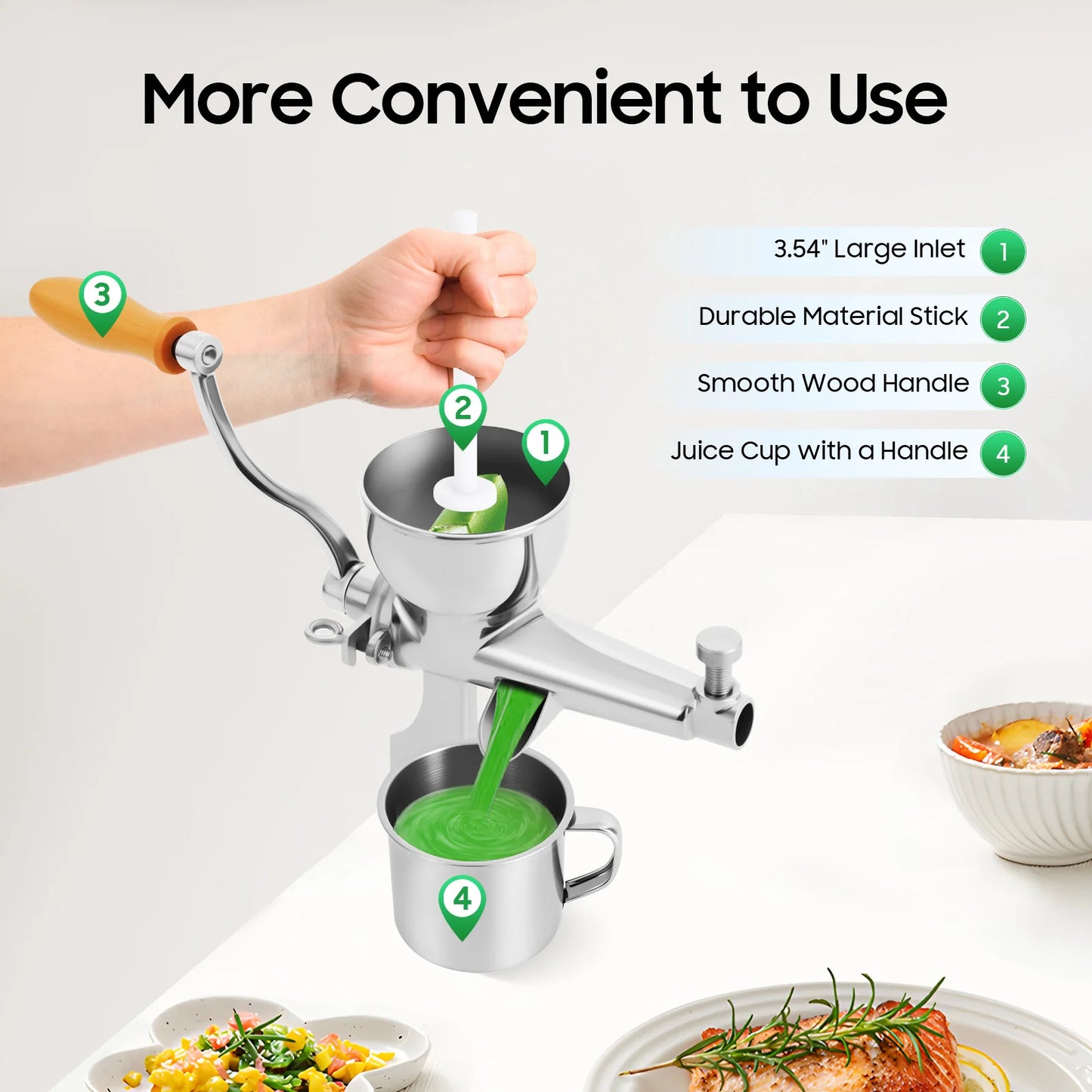 PurePress™ Manual Stainless Juicer